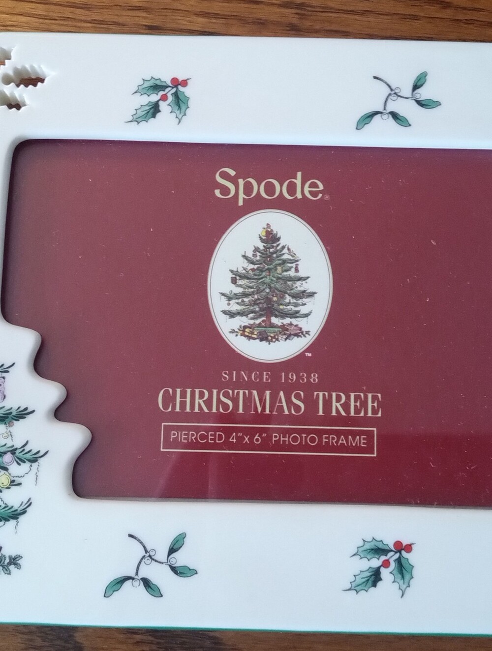 Spode Holiday Photo Frame From The Christmas Tree Collection - Never Used